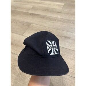 Vintage West Coast Choppers Hat Fitted Jesse James 90s Wool Blend Biker